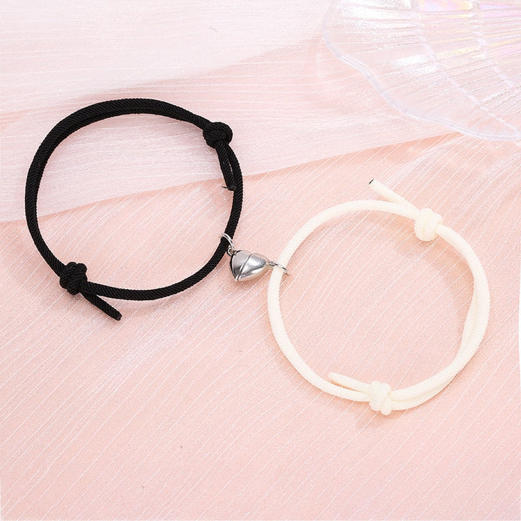 2pcs Bracelet Love Locket Couples Magnetic Heart Lovers Friendship Dating Jewelry-Keep Melbourne Marvellous Official Store