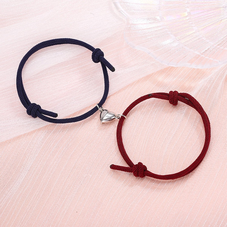 2pcs Bracelet Love Locket Couples Magnetic Heart Lovers Friendship Dating Jewelry-Keep Melbourne Marvellous Official Store