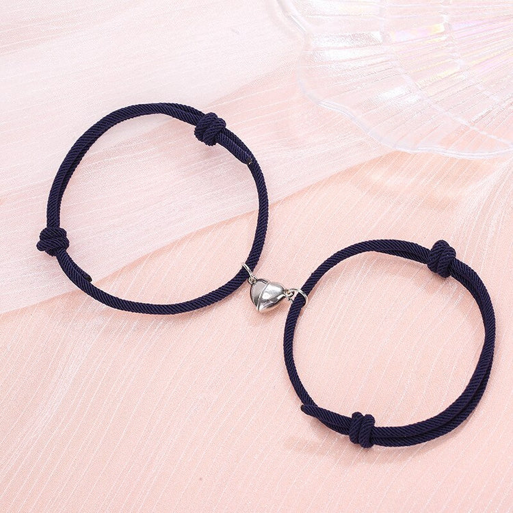 2pcs Bracelet Love Locket Couples Magnetic Heart Lovers Friendship Dating Jewelry-Keep Melbourne Marvellous Official Store