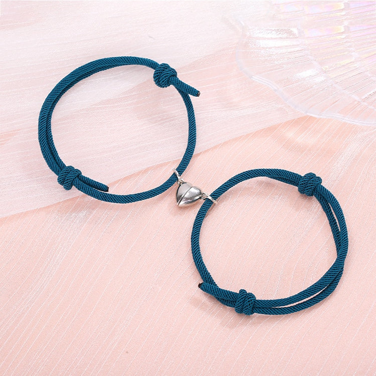 2pcs Bracelet Love Locket Couples Magnetic Heart Lovers Friendship Dating Jewelry-Keep Melbourne Marvellous Official Store