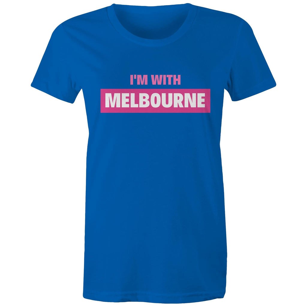 Women's T-shirt "I'm With Melbourne" Slogan