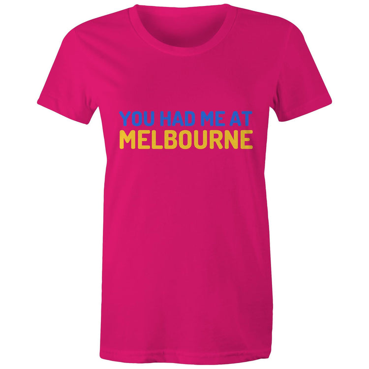 Funny "You Had Me At Melbourne" - Women's Ladies T-shirt Famous Movie Slogan