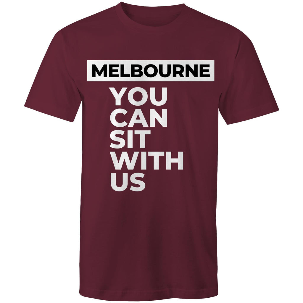 Funny Men's Melbourne T-shirt "Sit With Us" Plus Sizes