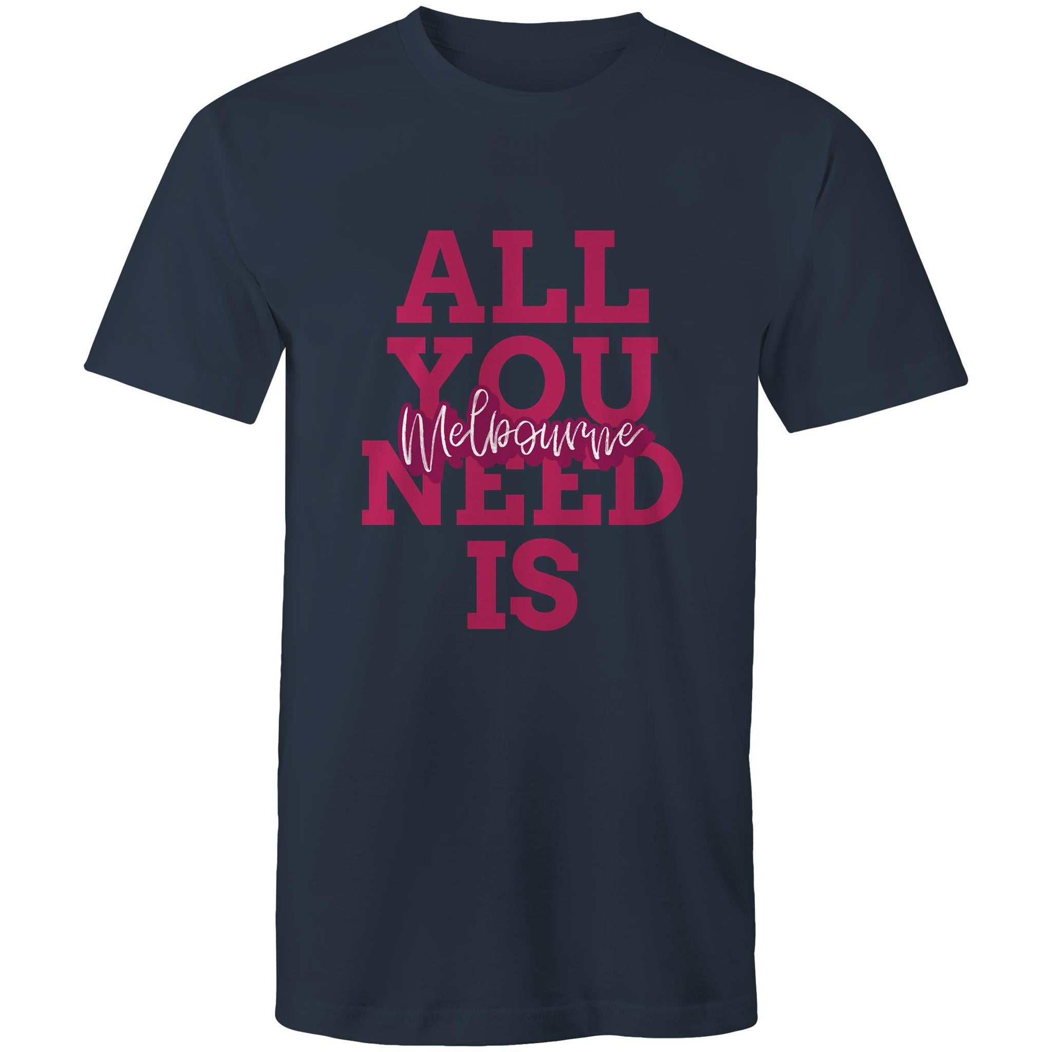 "All You Need Is Melbourne" - Men's Love T-shirt Plus Sizes