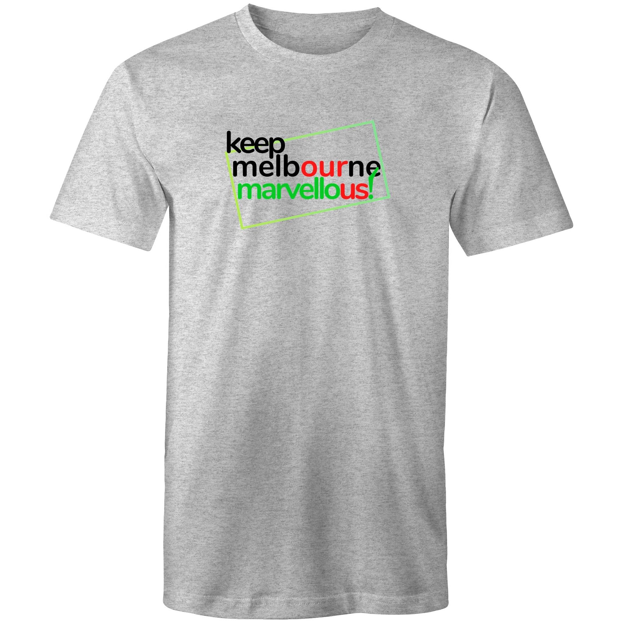 Men's T-shirt Keep Melbourne Marvellous - Hoddle Grid Design Plus Sizes