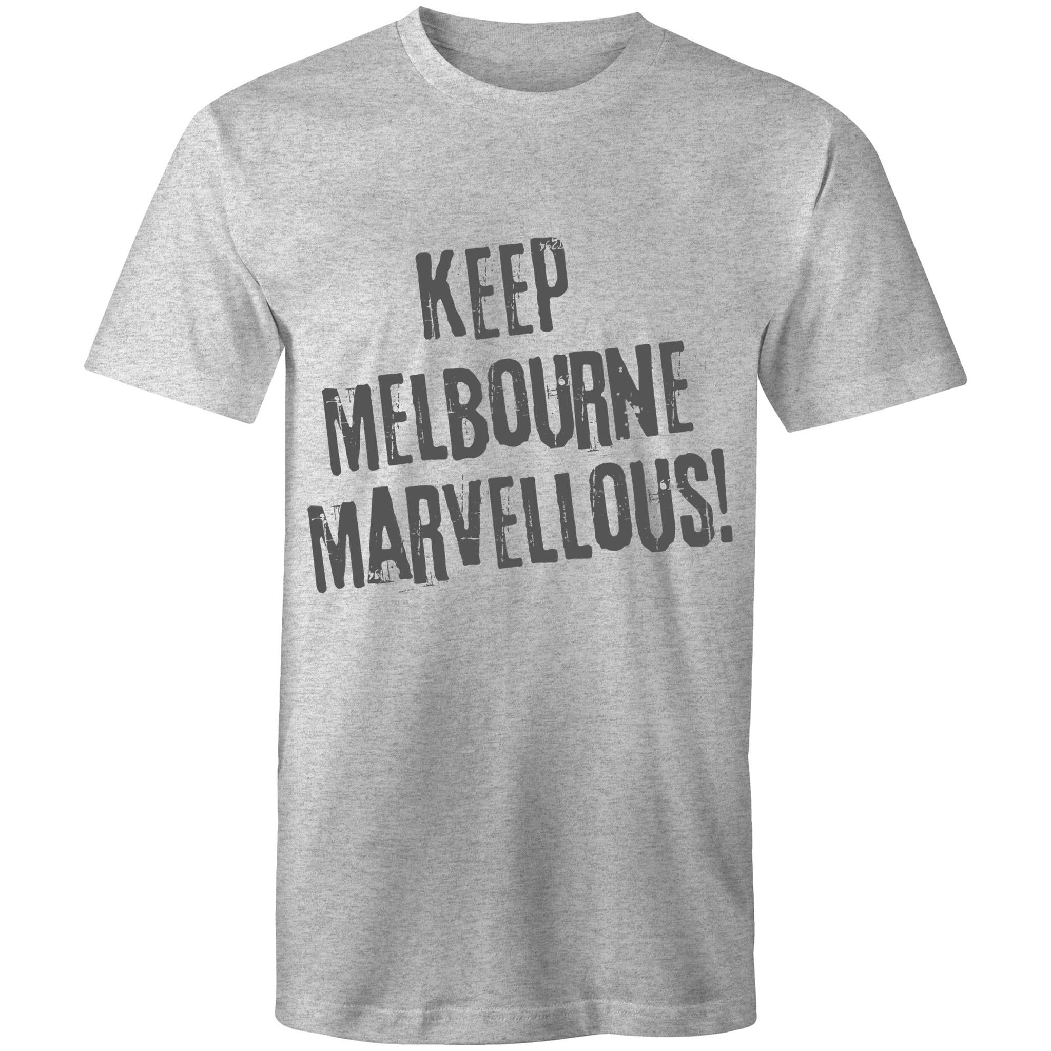 Men's T-shirt "Keep Melbourne Marvellous!" - Hipster Motivation Tee Plus Sizes