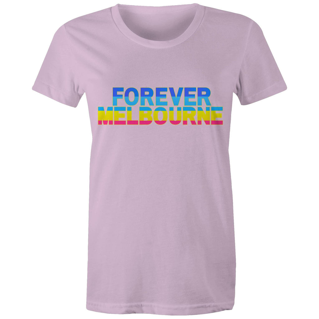 Forever Melbourne - Women's Colourful Rainbow T-shirt