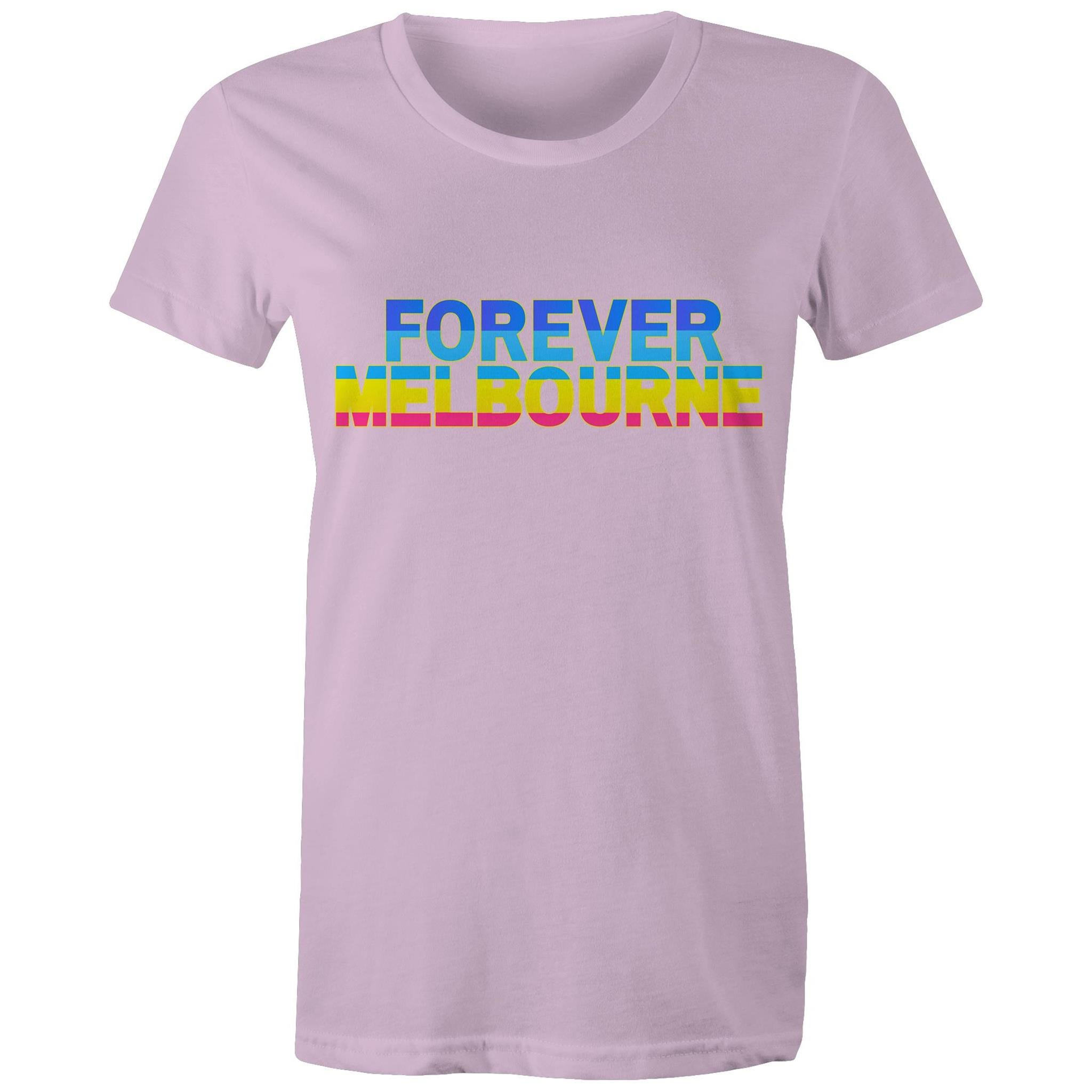 Forever Melbourne - Women's Colourful Rainbow T-shirt