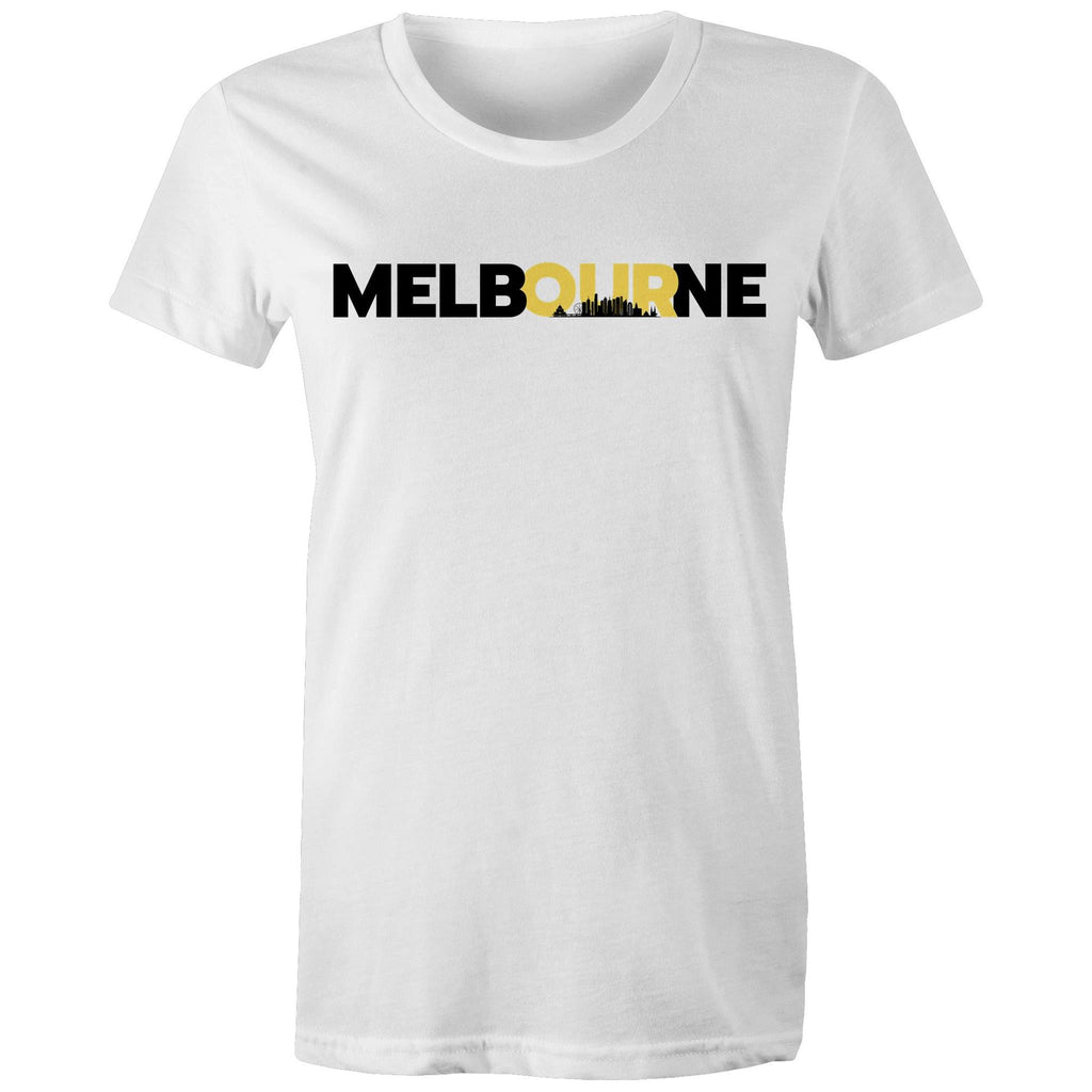 Melbourne City Skyline Skyscrapers Women's T-shirt
