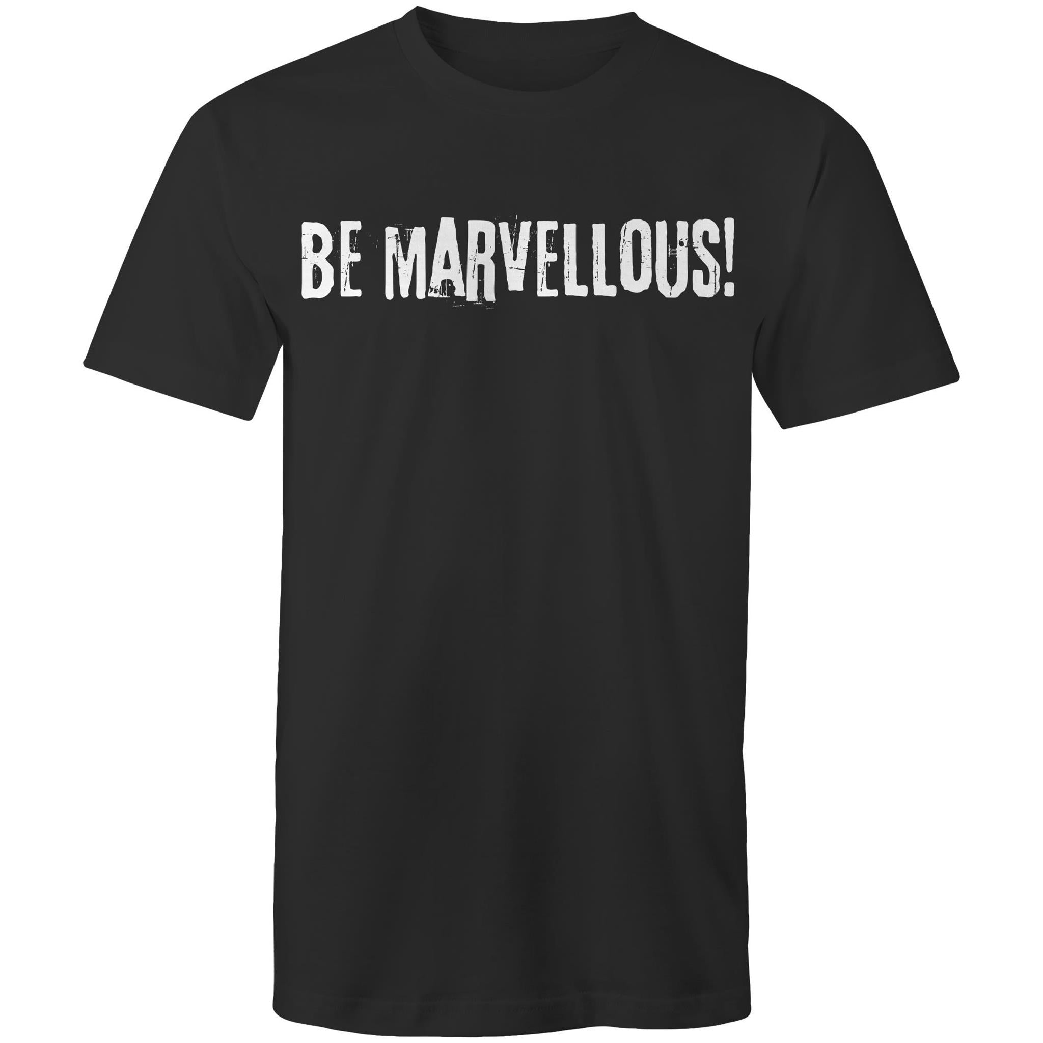 Be Marvellous! - Grunge Grafitti Lettering T-shirt Motivation Plus Sizes