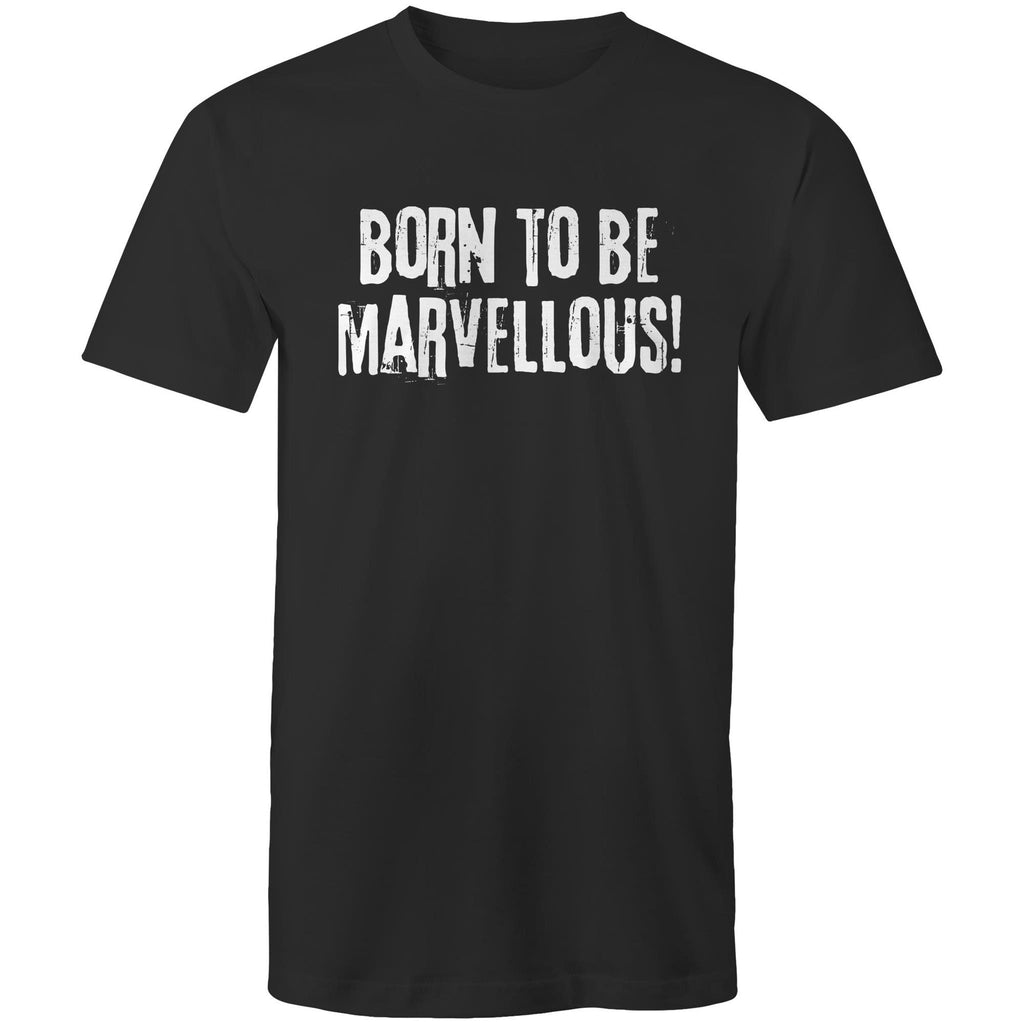 "Born to be marvellous!" Men's T-shirt Motivation Top Inspiration Plus Sizes