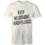 Men's T-shirt "Keep Melbourne Marvellous!" - Hipster Motivation Tee Plus Sizes