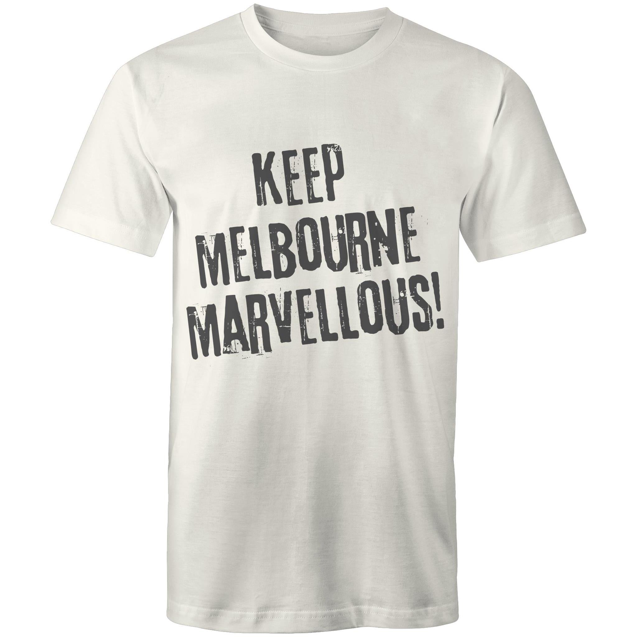 Men's T-shirt "Keep Melbourne Marvellous!" - Hipster Motivation Tee Plus Sizes