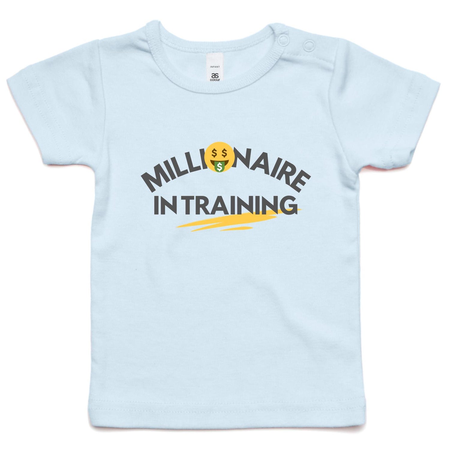 Funny Toddler T-shirt "Millionaire In Training" - Infant Wee Tee