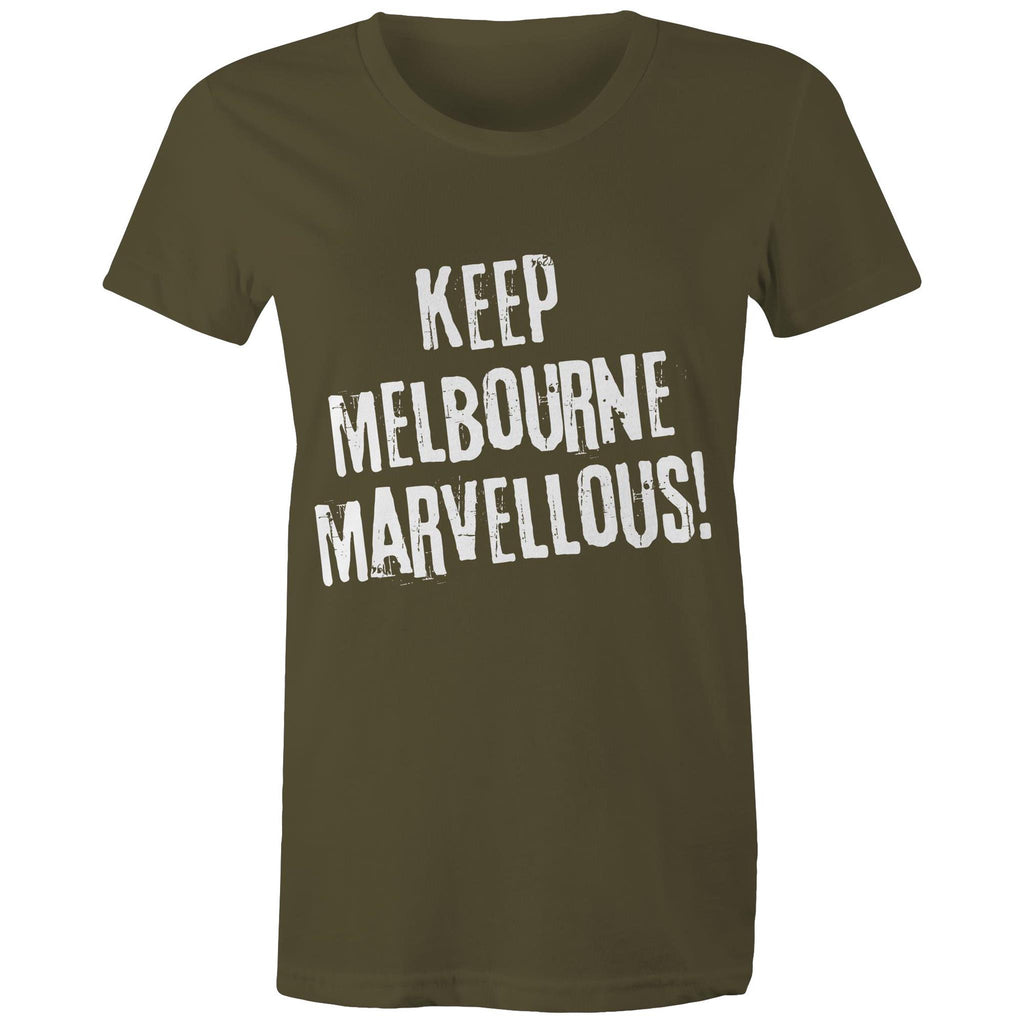 Keep Melbourne Marvellous! Women's Grunge T-Shirt