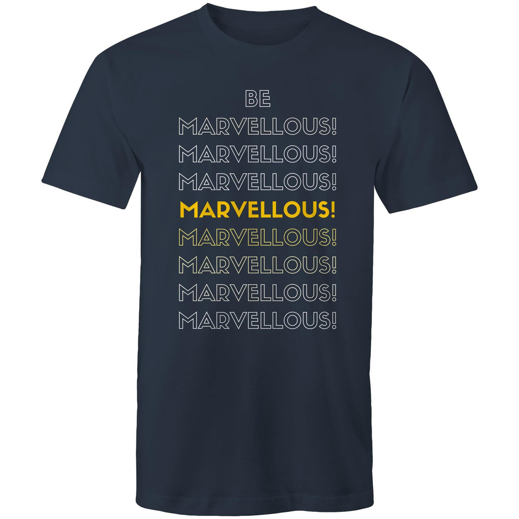 Positive "Be Marvellous!" Men's Motivation T-shirt Plus Sizes