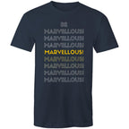 Positive "Be Marvellous!" Men's Motivation T-shirt Plus Sizes