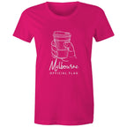 "Melbourne Official Flag" Funny T-shirt Takeaway Coffee Cup Women's Top