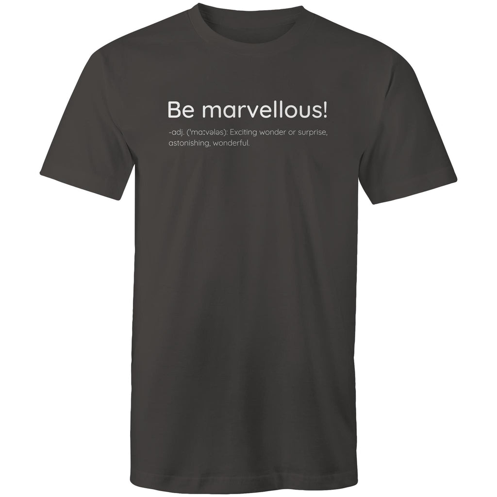Be Marvellous! Dictionary Definition - Men's T-shirt Motivation Slogan Plus Sizes