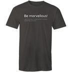 Be Marvellous! Dictionary Definition - Men's T-shirt Motivation Slogan Plus Sizes
