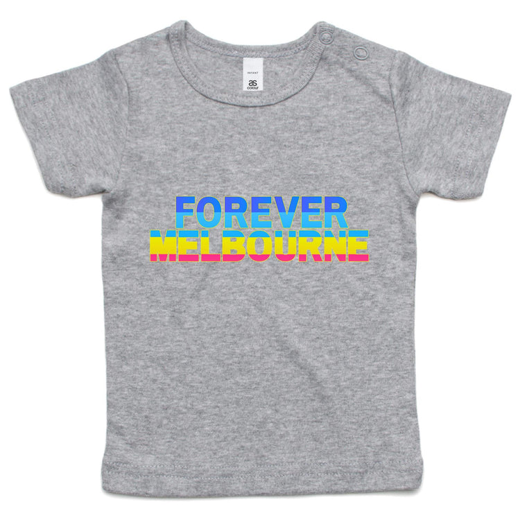 Forever Melbourne - Kids Infant T-shirt Fun Multicolour Rainbow Colourful