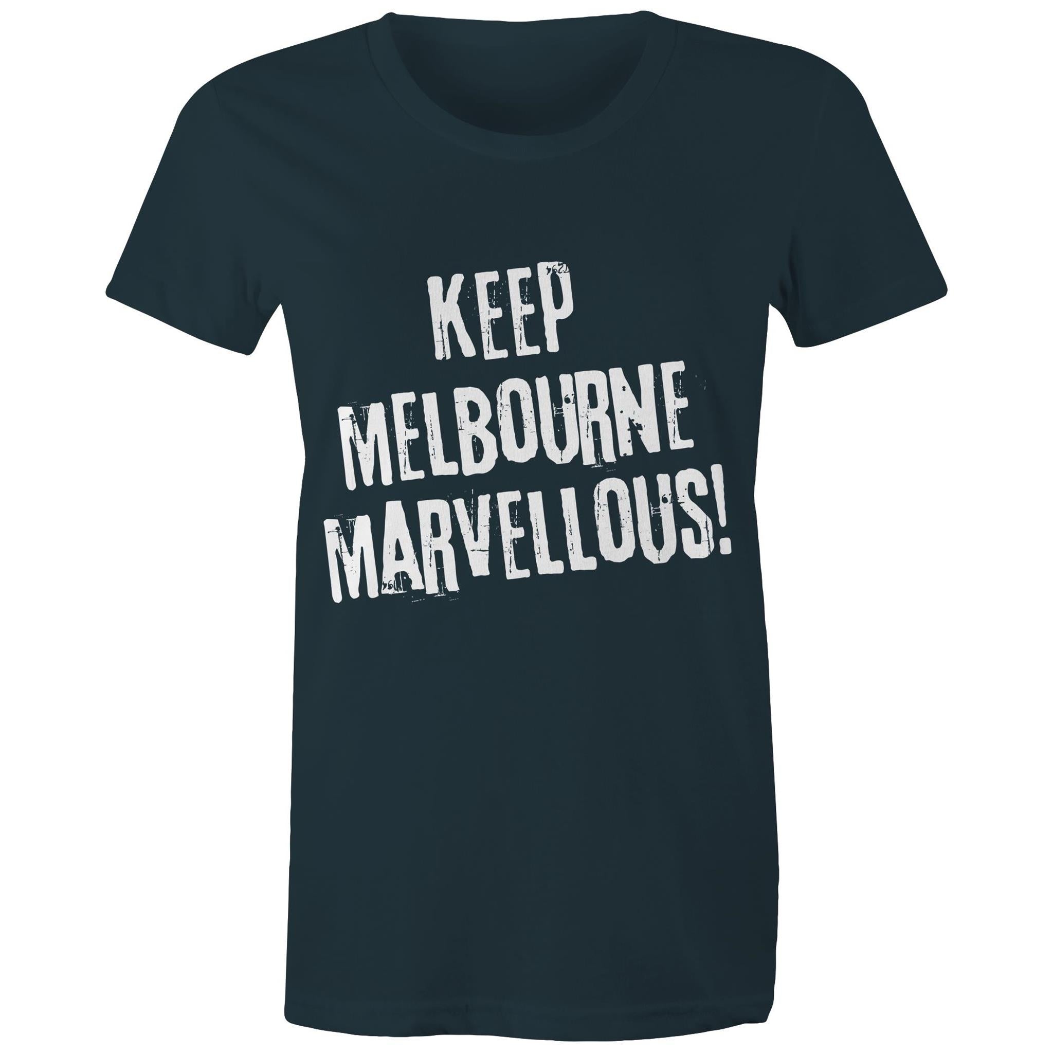 Keep Melbourne Marvellous! Women's Grunge T-Shirt