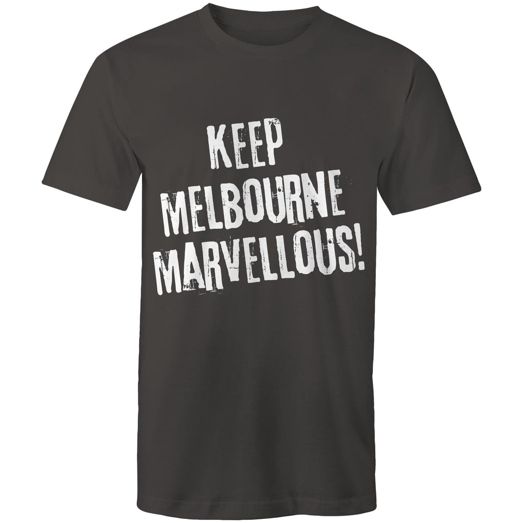 Men's T-shirt "Keep Melbourne Marvellous!" - Hipster Motivation Tee Plus Sizes