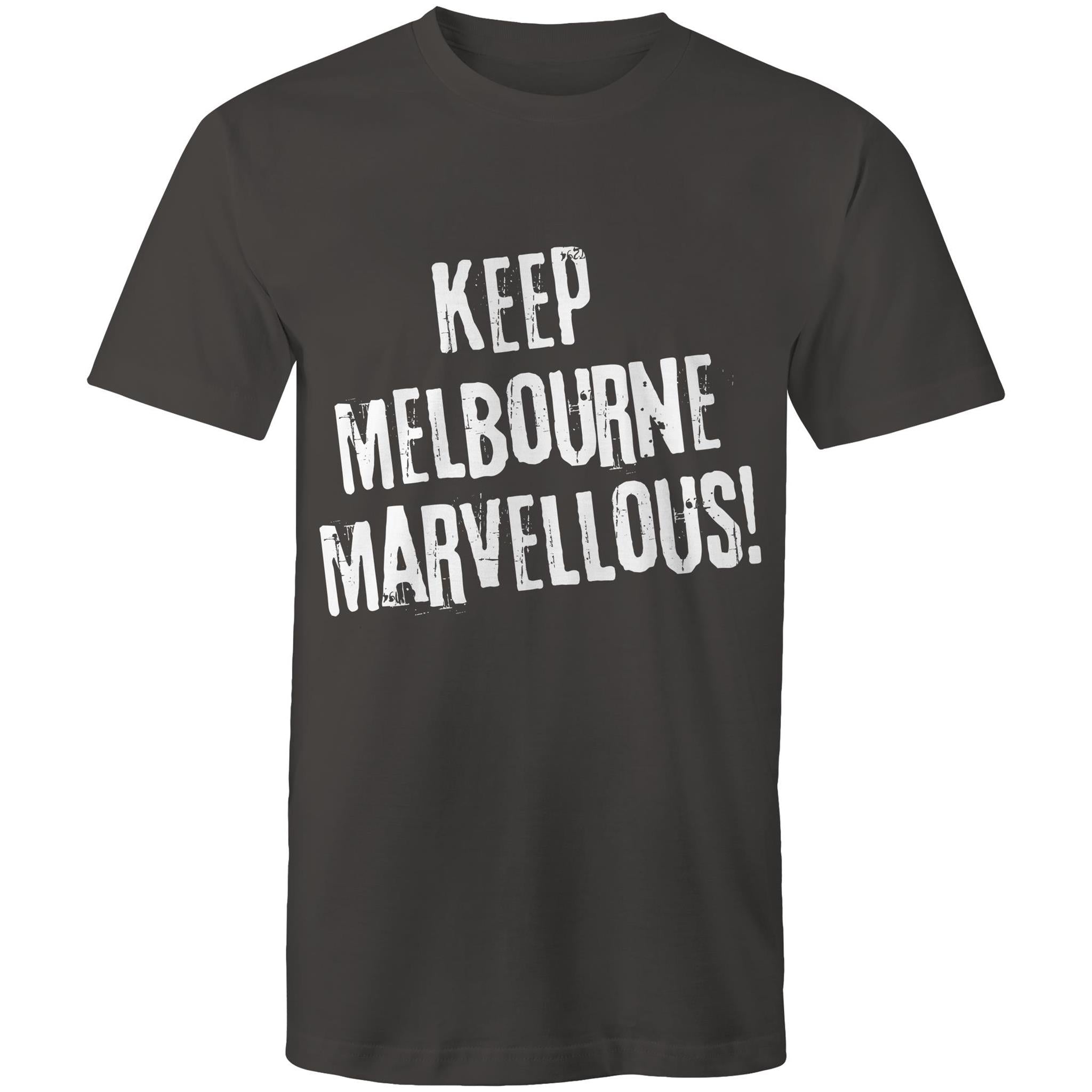 Men's T-shirt "Keep Melbourne Marvellous!" - Hipster Motivation Tee Plus Sizes