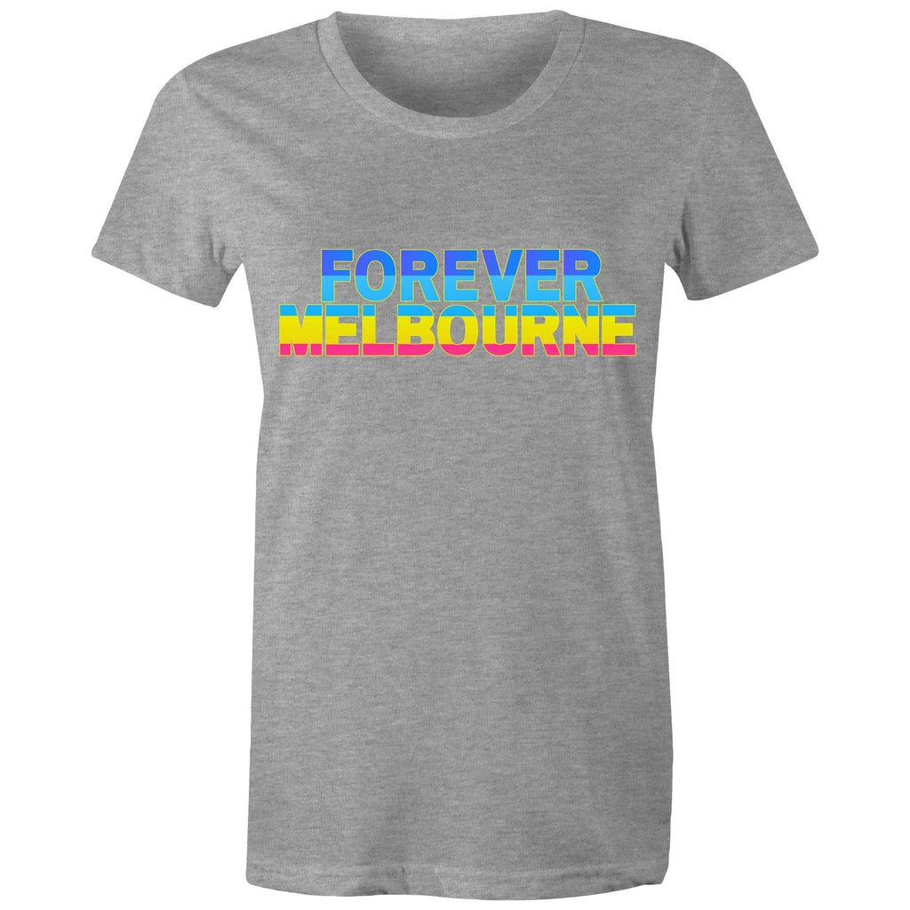 Forever Melbourne - Women's Colourful Rainbow T-shirt