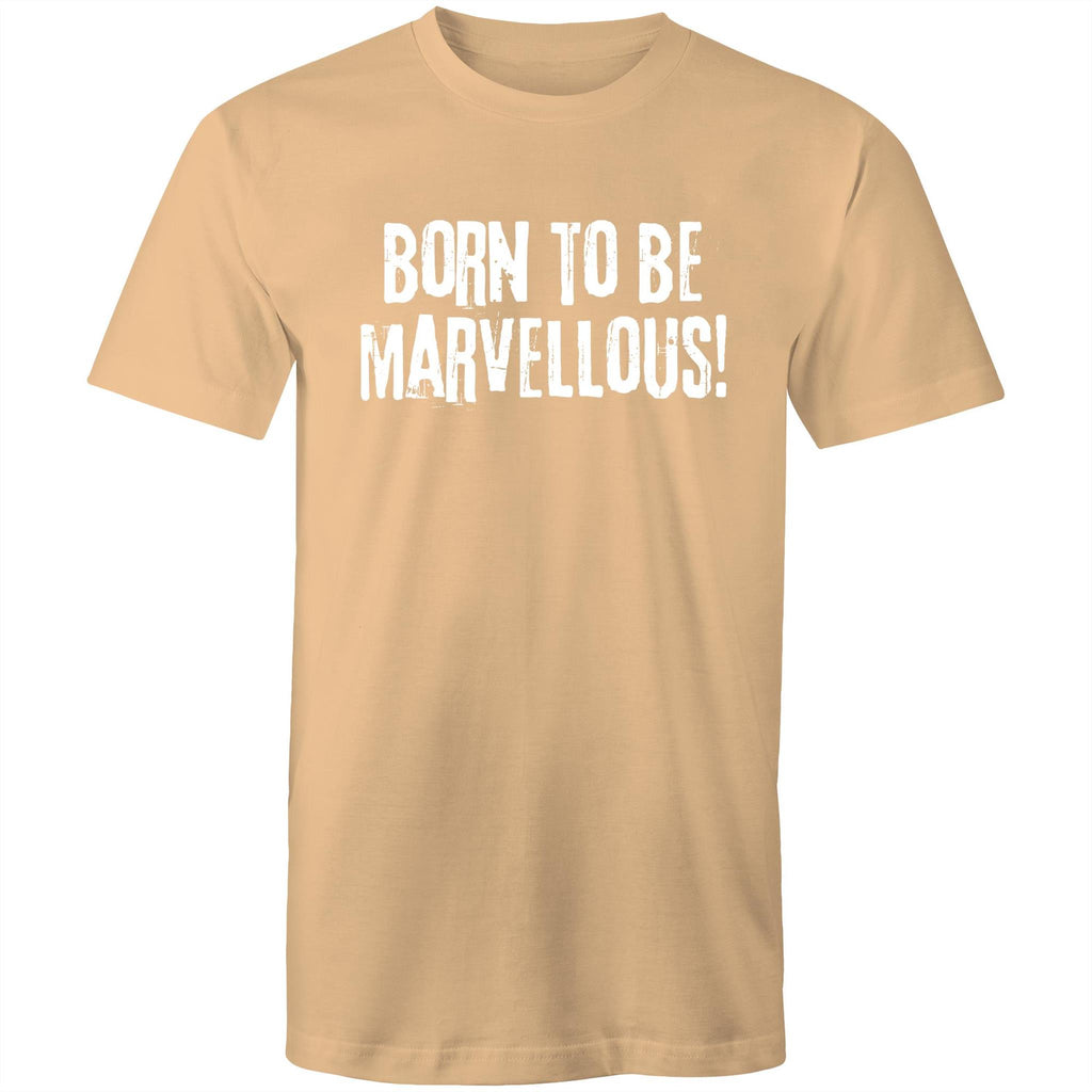 "Born to be marvellous!" Men's T-shirt Motivation Top Inspiration Plus Sizes