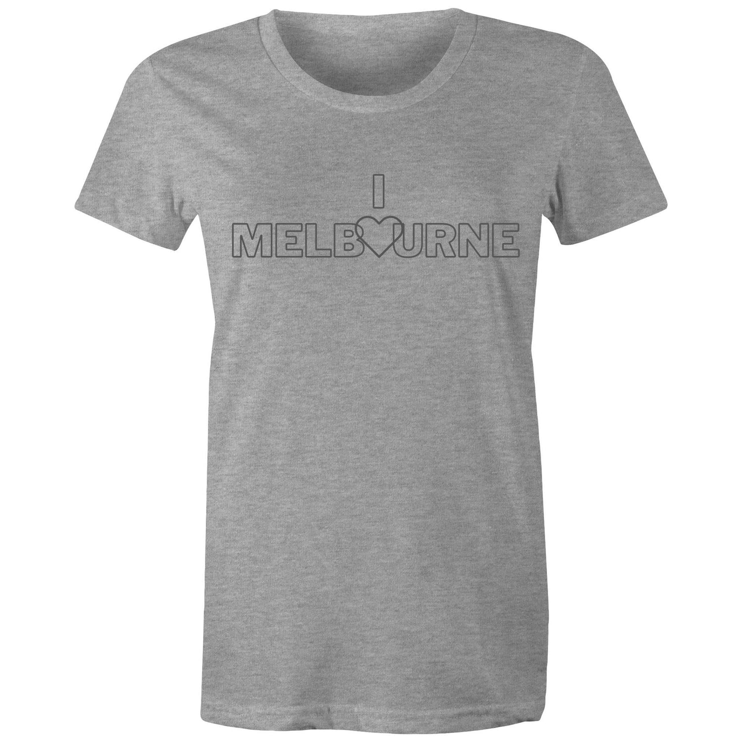 I Love 🤍 Melbourne - Women's Ladies Slogan T-shirt