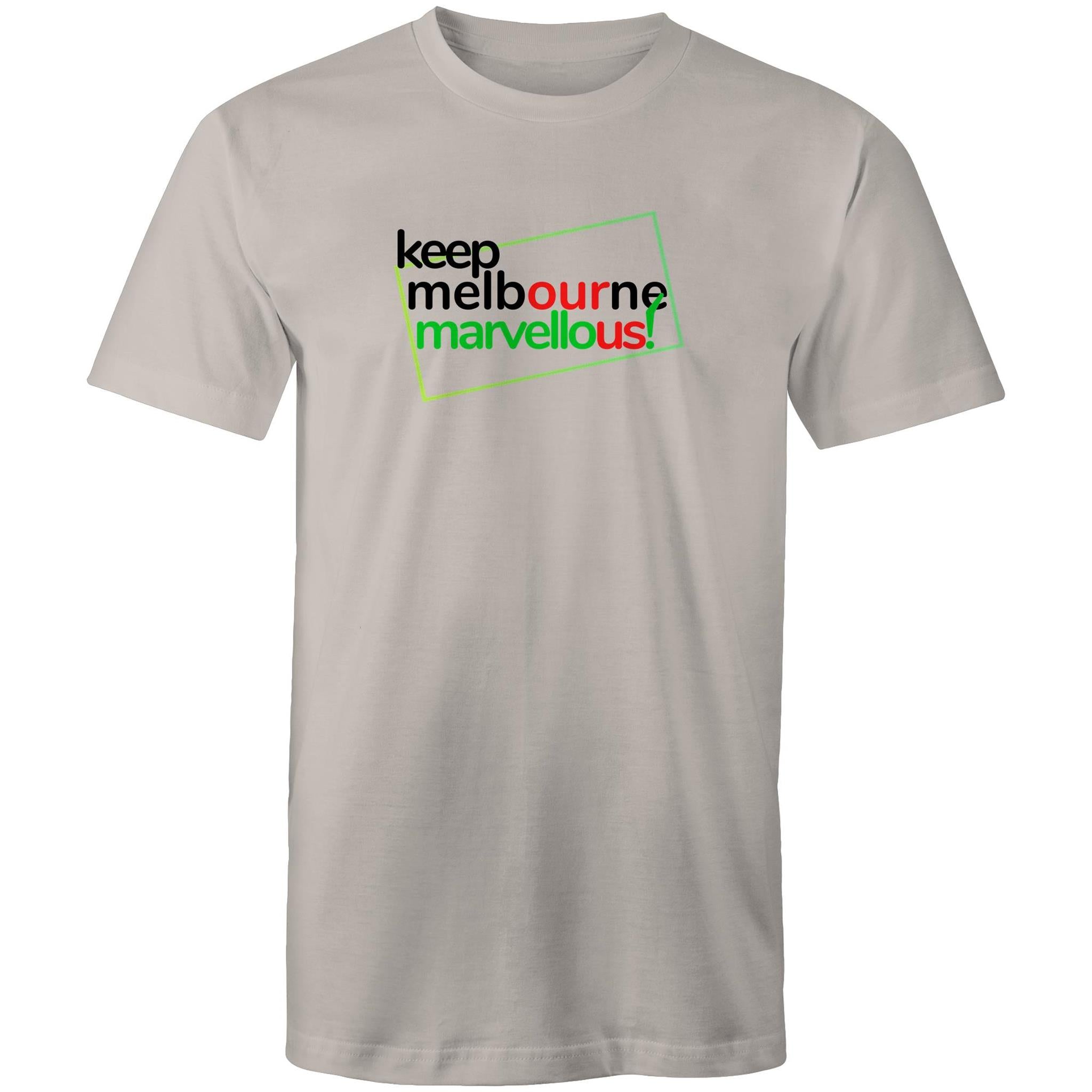 Men's T-shirt Keep Melbourne Marvellous - Hoddle Grid Design Plus Sizes