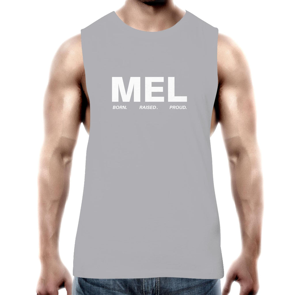 Proud of Melbourne Born and Raised Men's Tank Top Gym Workout Singlet