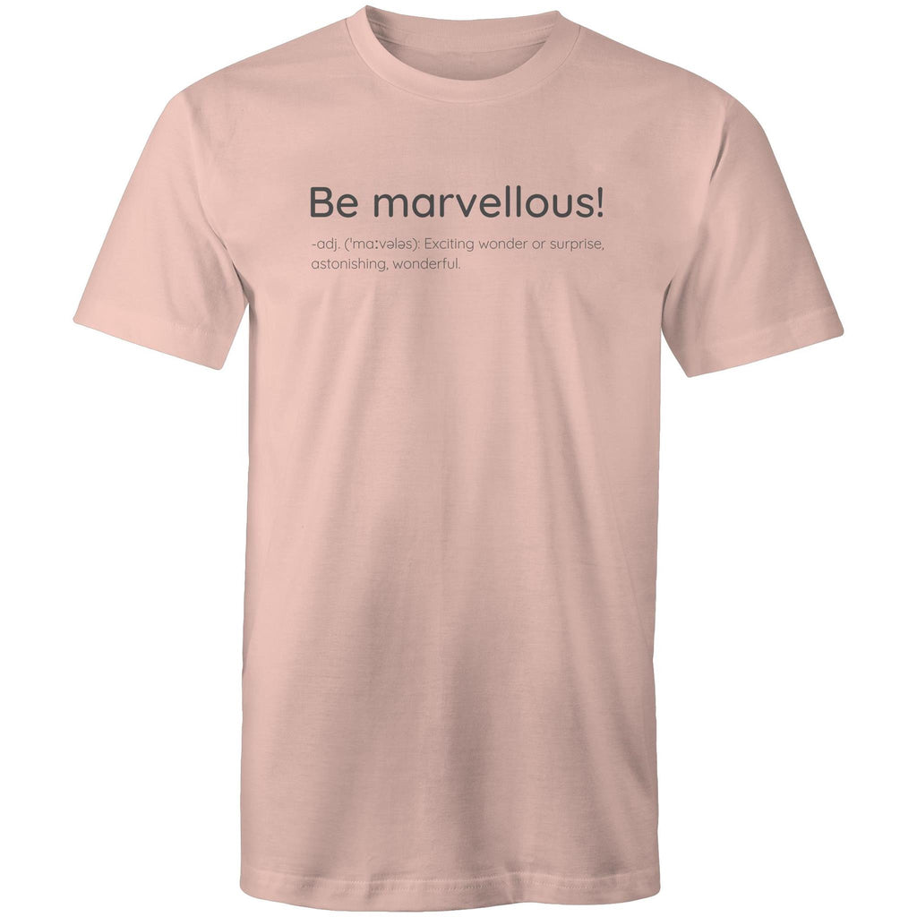 Be Marvellous! Dictionary Definition - Men's T-shirt Motivation Slogan Plus Sizes