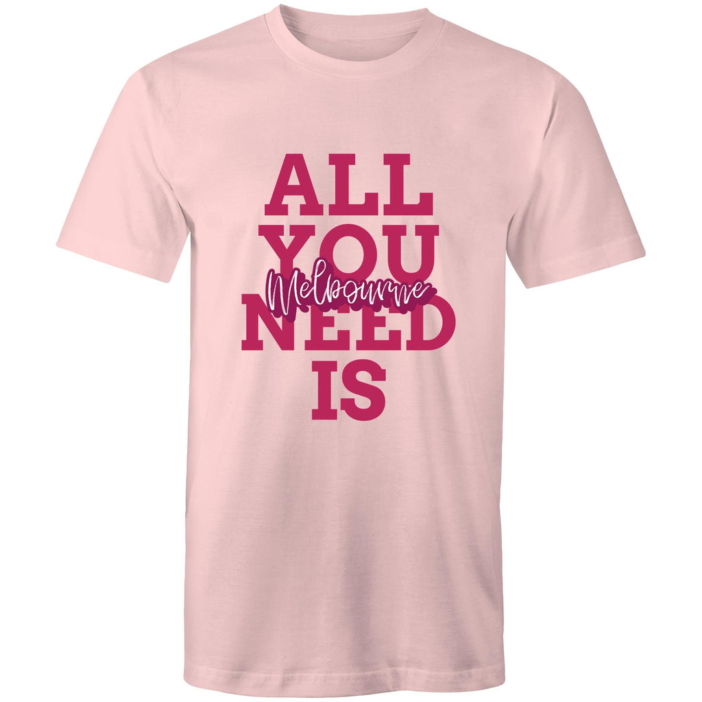 "All You Need Is Melbourne" - Men's Love T-shirt Plus Sizes