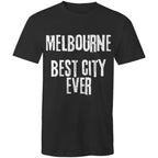 Men's T-shirt "Melbourne Best City Ever" Slogan Grunge Tee