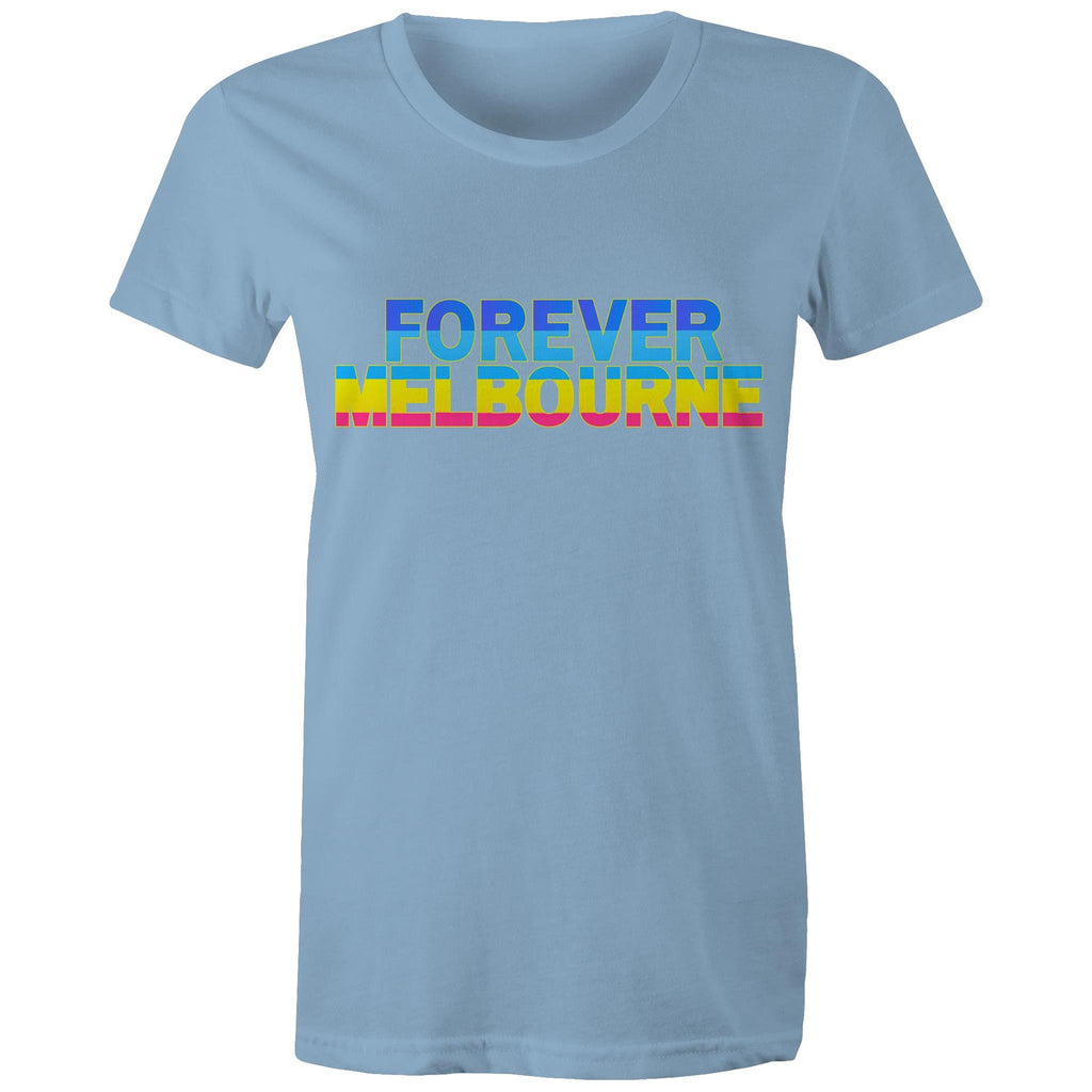 Forever Melbourne - Women's Colourful Rainbow T-shirt