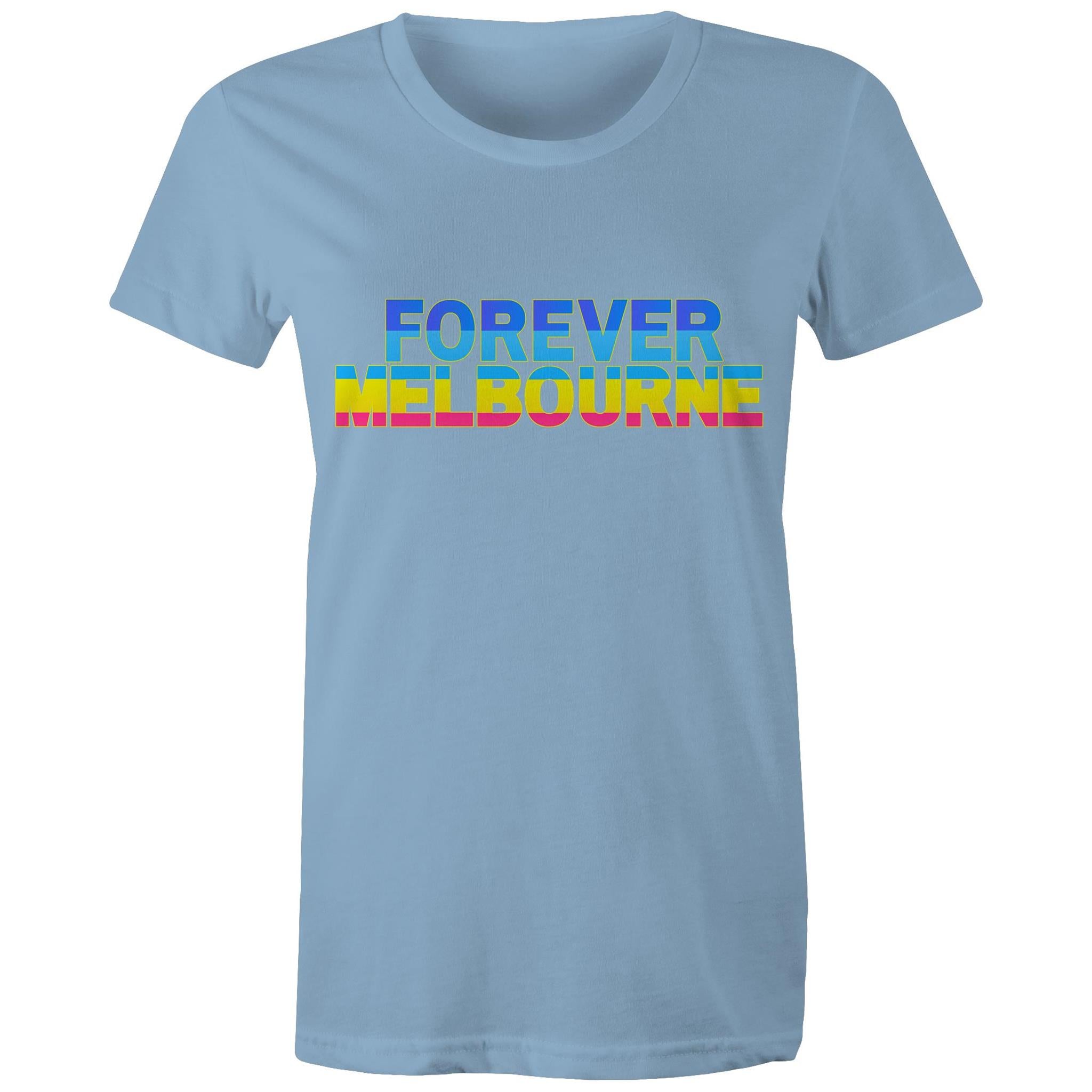 Forever Melbourne - Women's Colourful Rainbow T-shirt