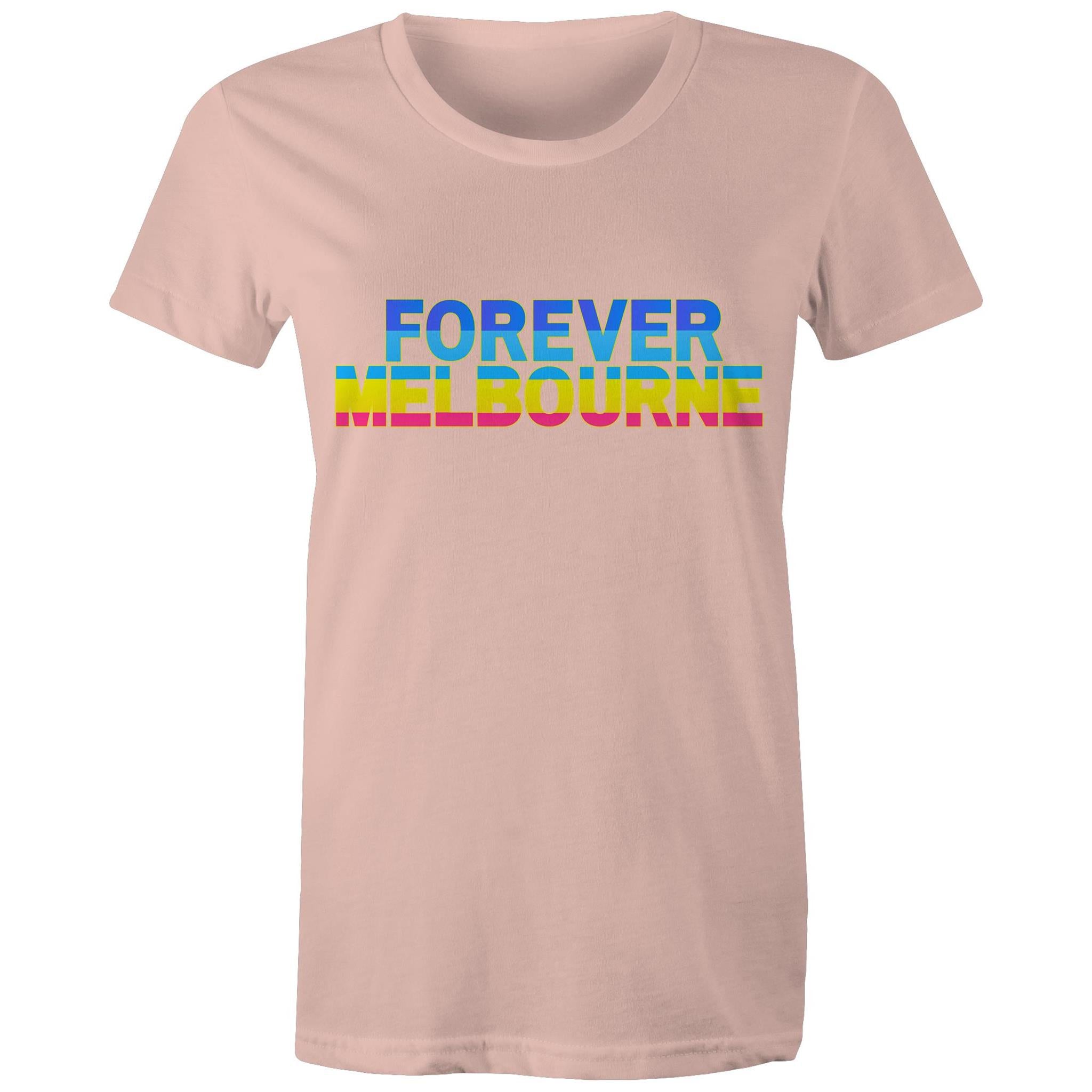 Forever Melbourne - Women's Colourful Rainbow T-shirt