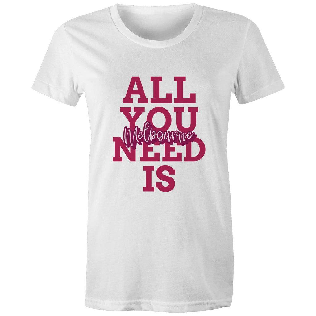 "All You Need Is Melbourne" - Women's Love T-Shirt
