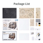 Kids Educational Brain Toy Night City 3D Puzzle Marble Maze Run DIY Assembly Ages 14+