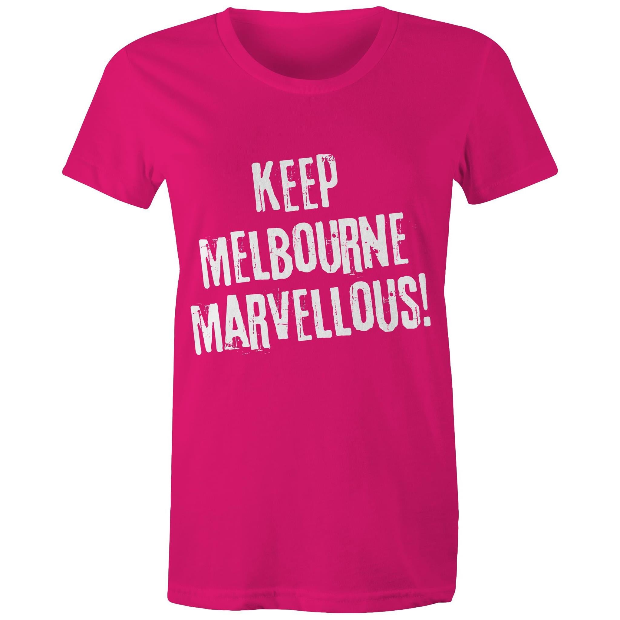 Keep Melbourne Marvellous! Women's Grunge T-Shirt