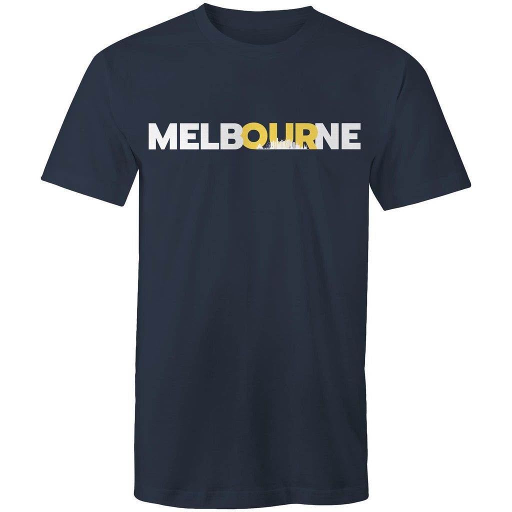 Melbourne City Skyline Men's T-Shirt Plus Sizes