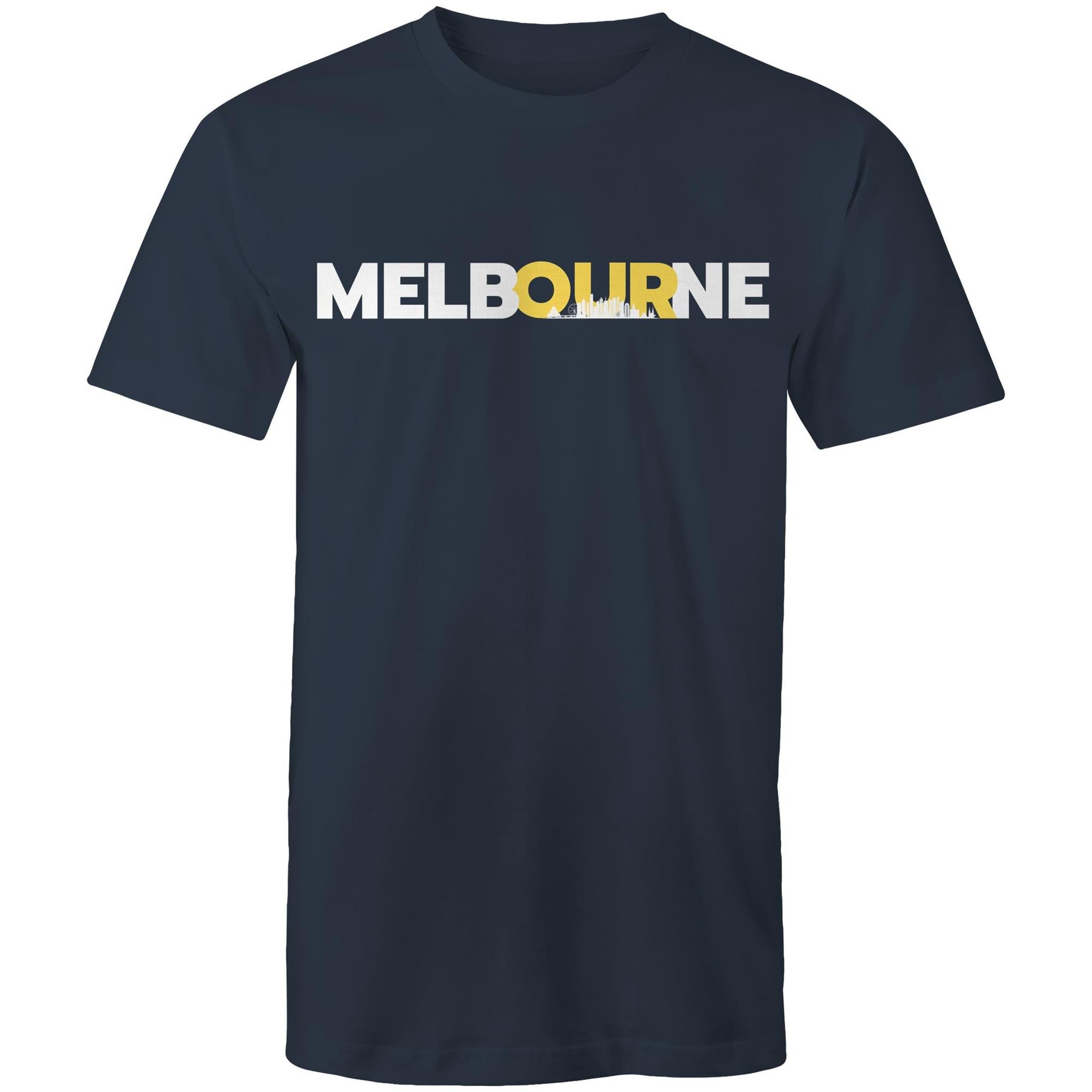 Melbourne City Skyline Men's T-Shirt Plus Sizes