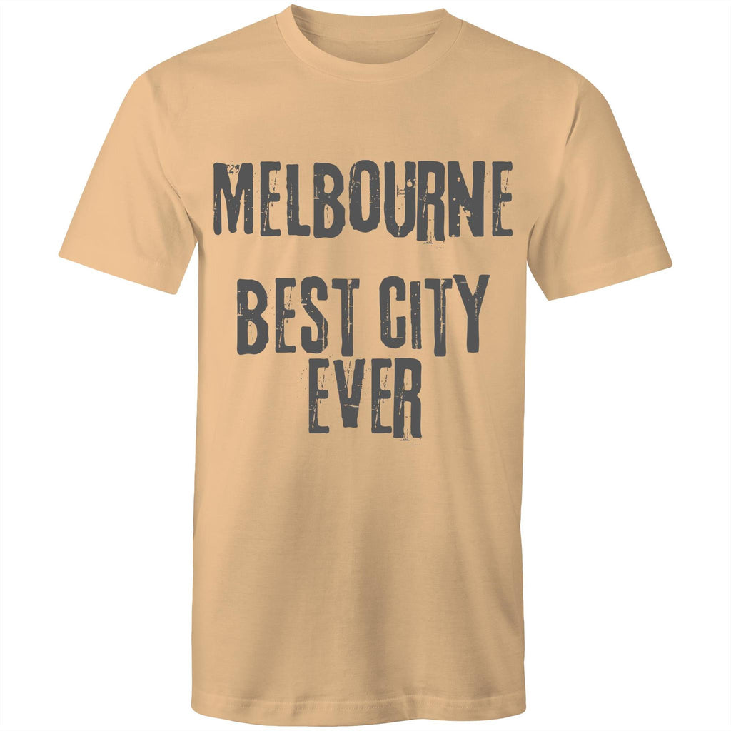 Men's T-shirt "Melbourne Best City Ever" Slogan Grunge Tee