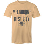 Men's T-shirt "Melbourne Best City Ever" Slogan Grunge Tee
