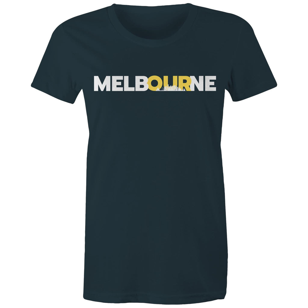 Melbourne City Skyline Skyscrapers Women's T-shirt