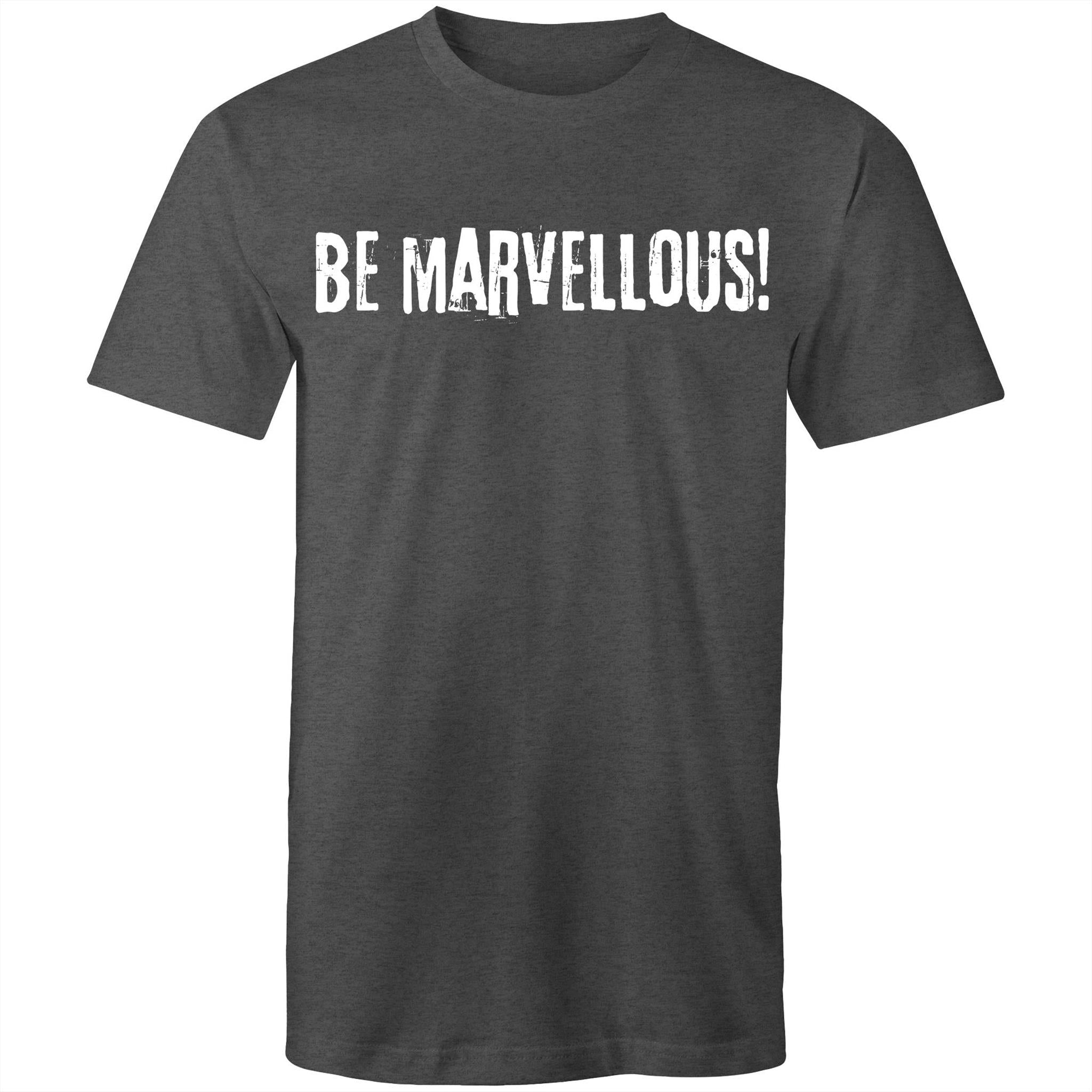 Be Marvellous! - Grunge Grafitti Lettering T-shirt Motivation Plus Sizes