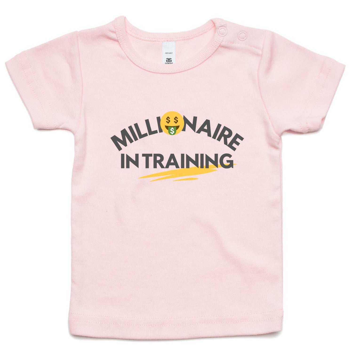 Funny Toddler T-shirt "Millionaire In Training" - Infant Wee Tee