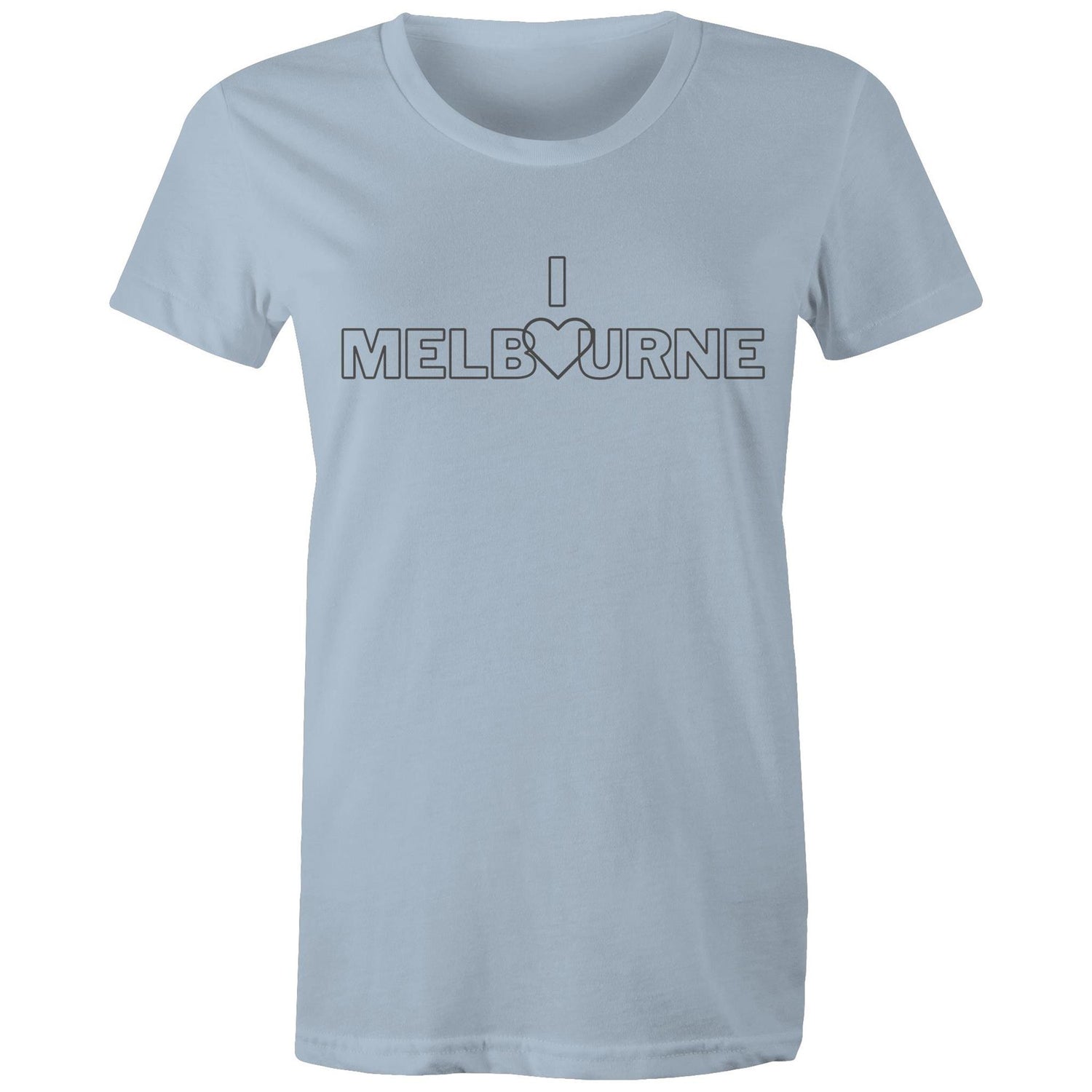 I Love 🤍 Melbourne - Women's Ladies Slogan T-shirt